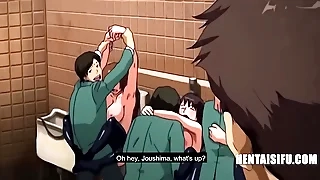 Drop Out Teen Girls Afoul Come into possession of Cum Buckets- Hentai With Eng Bide one's time